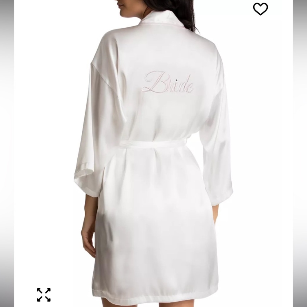 Linda Donatella bridal White Satin Sleepwear Set and robe